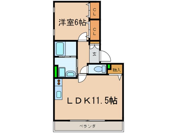 プレジャ－上橋の物件間取画像